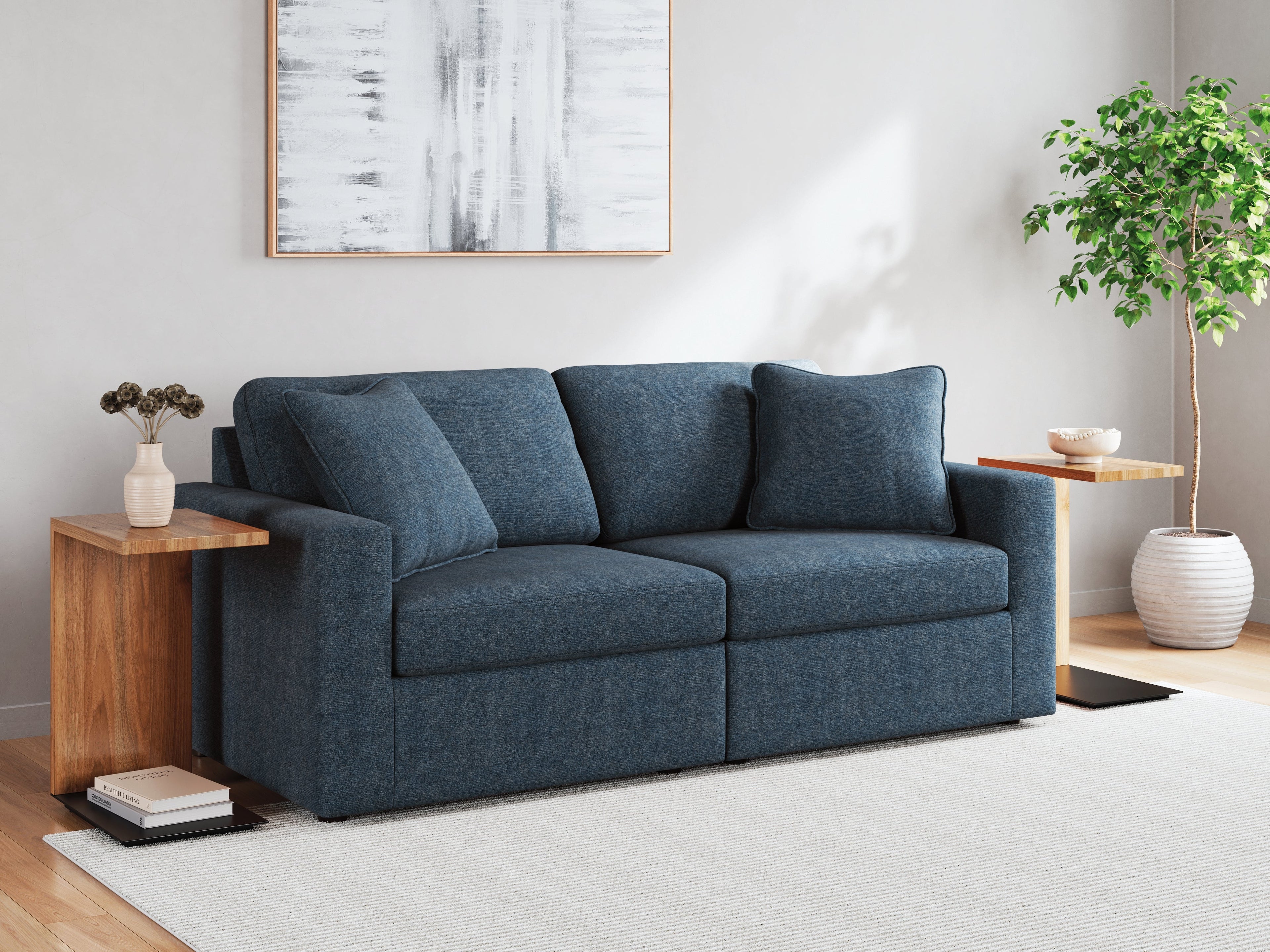 Modmax Ink 7-Piece Sectional with Audio Console