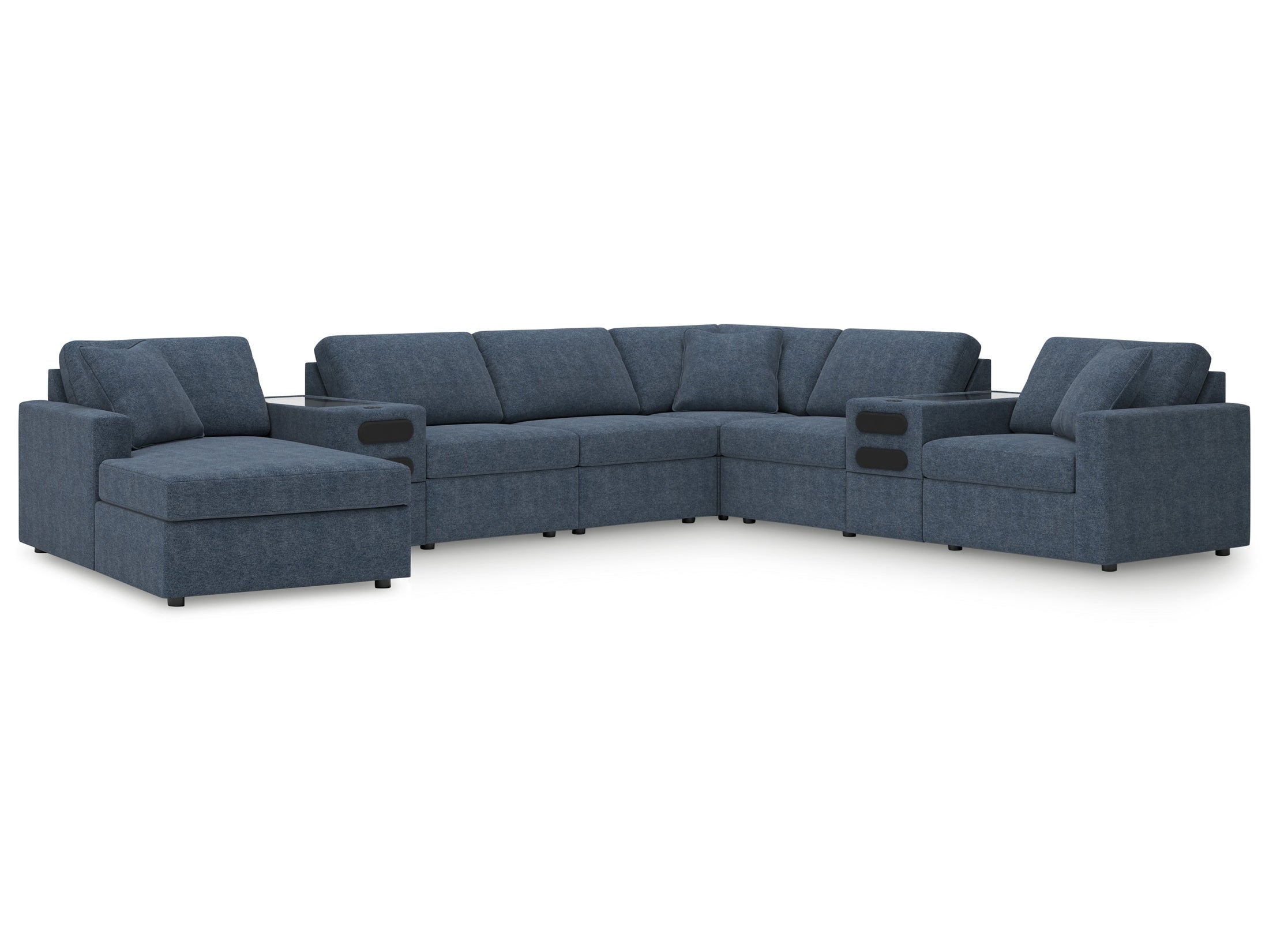 Modmax Ink 8-Piece Sectional with Audio System & Chaise