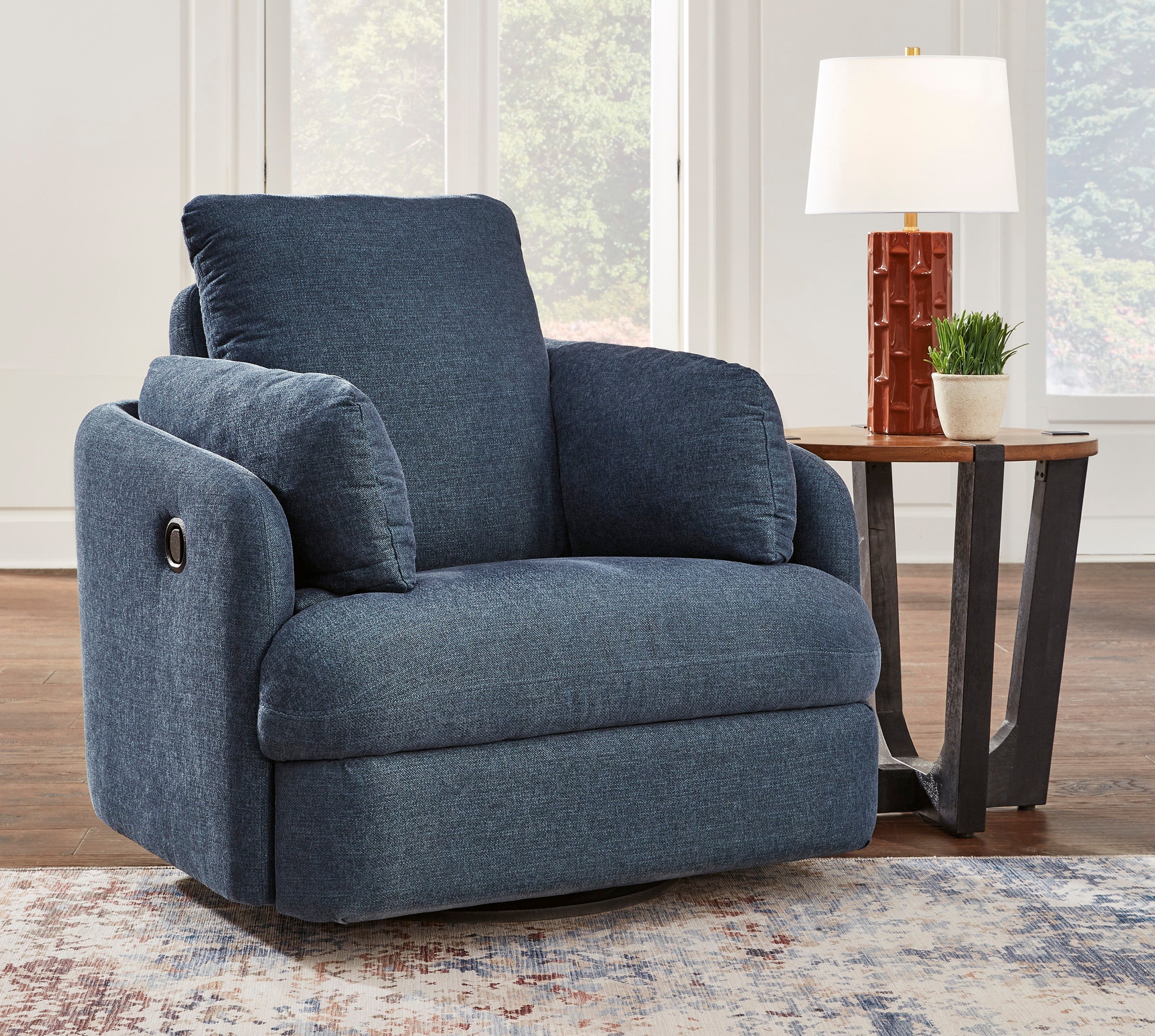 Modmax Ink Swivel Glider Recliner