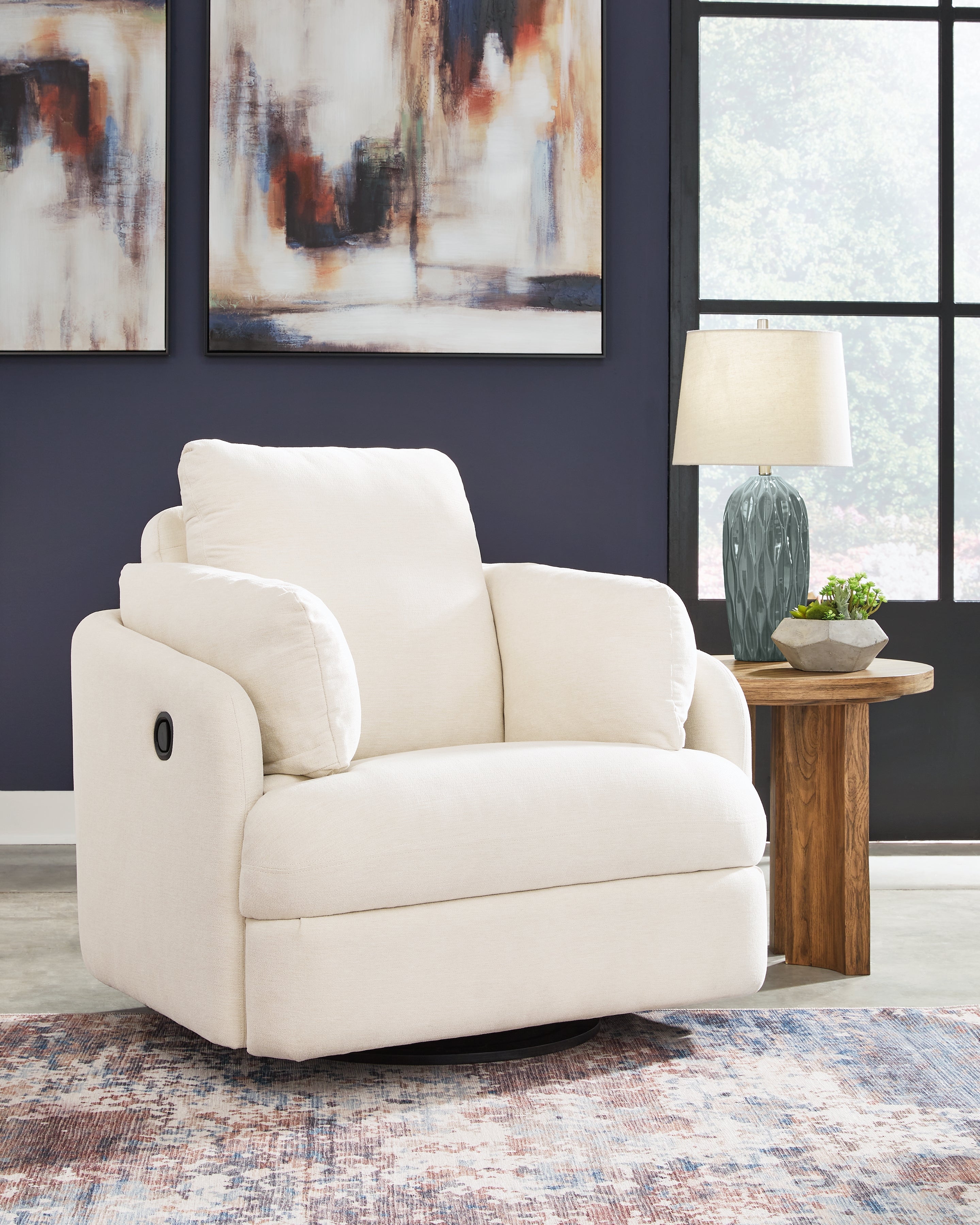 Modmax Oyster 3 Pc Sectional Sofa, 2 Pc Sectional Loveseat, Console and Swivel Glider Recl