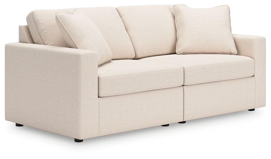 Modmax Oyster 3 Pc Sectional Sofa, 2 Pc Sectional Loveseat, Console and Swivel Glider Recl