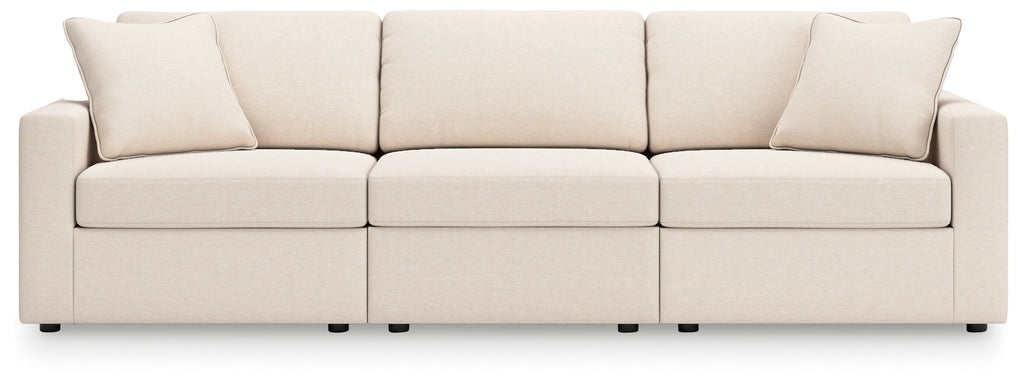 Modmax Oyster 3 Pc Sectional Sofa, 2 Pc Sectional Loveseat and Swivel Glider Recliner