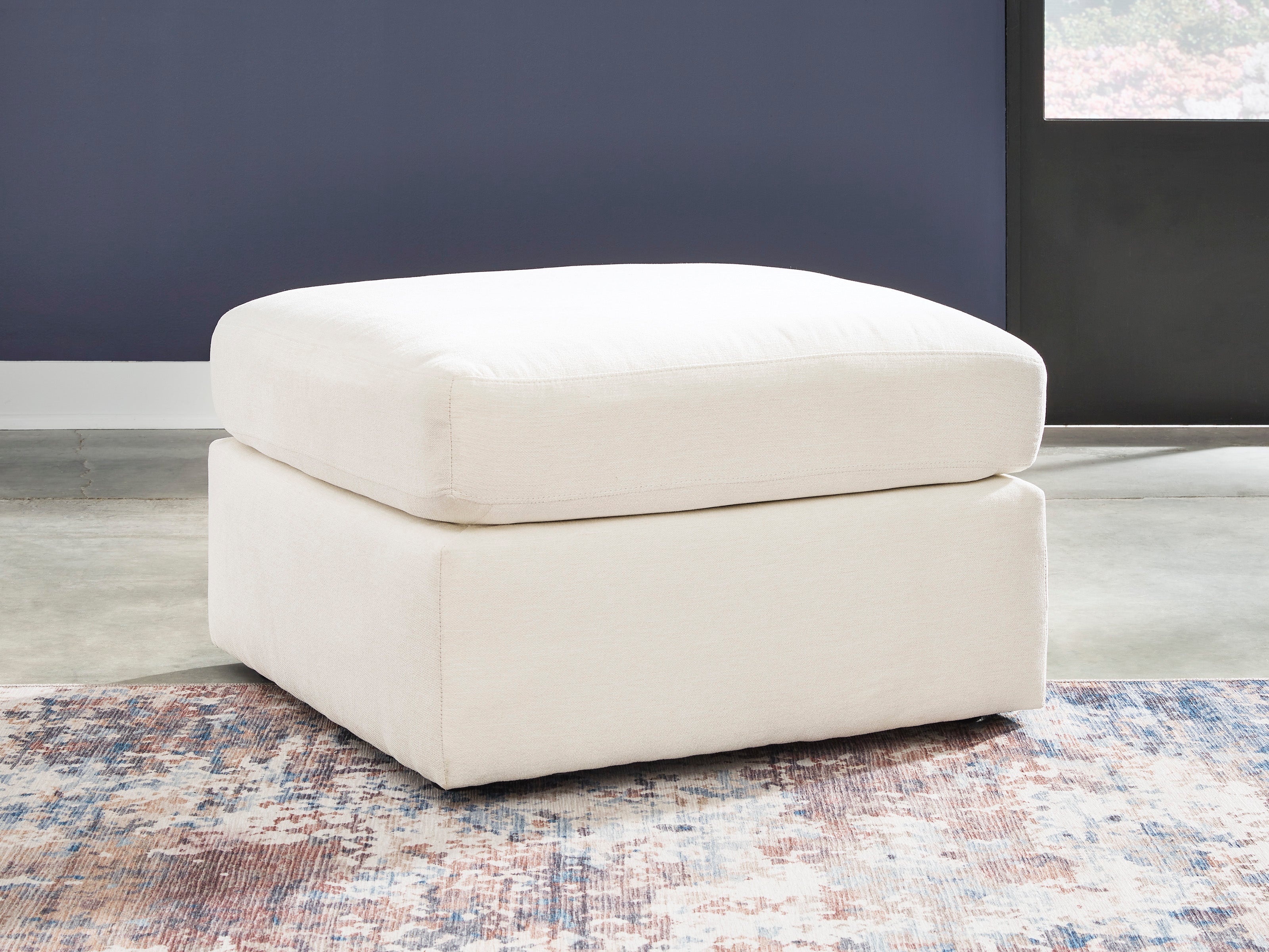 Modmax Oyster 4-Piece Sectional and 2 Oversized Accent Ottomans