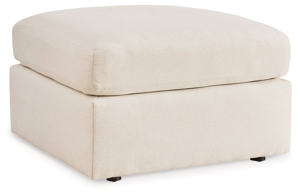 Modmax Oyster 4-Piece Sectional and 2 Oversized Accent Ottomans