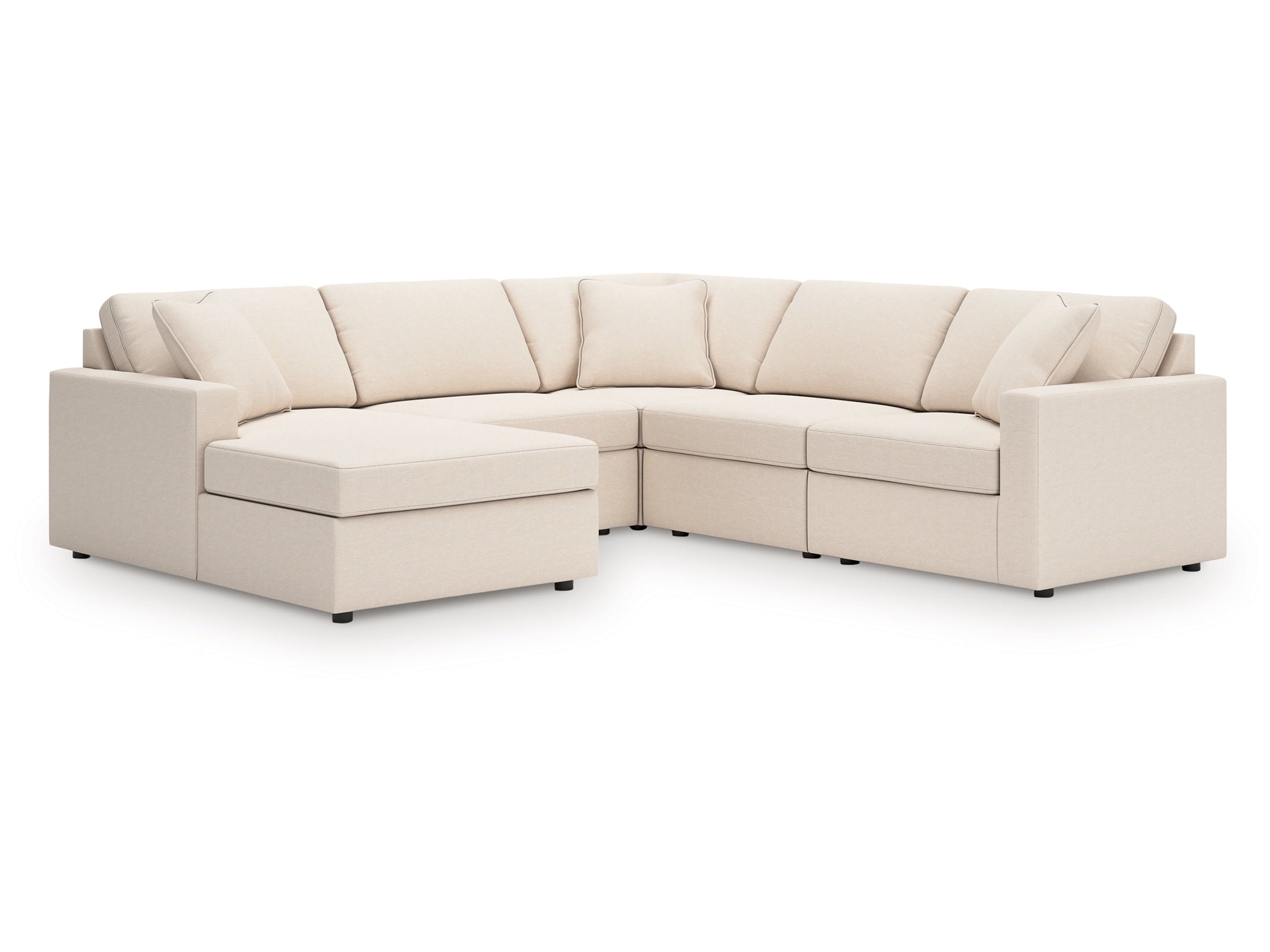 Modmax Oyster 5-Piece Sectional with Chaise
