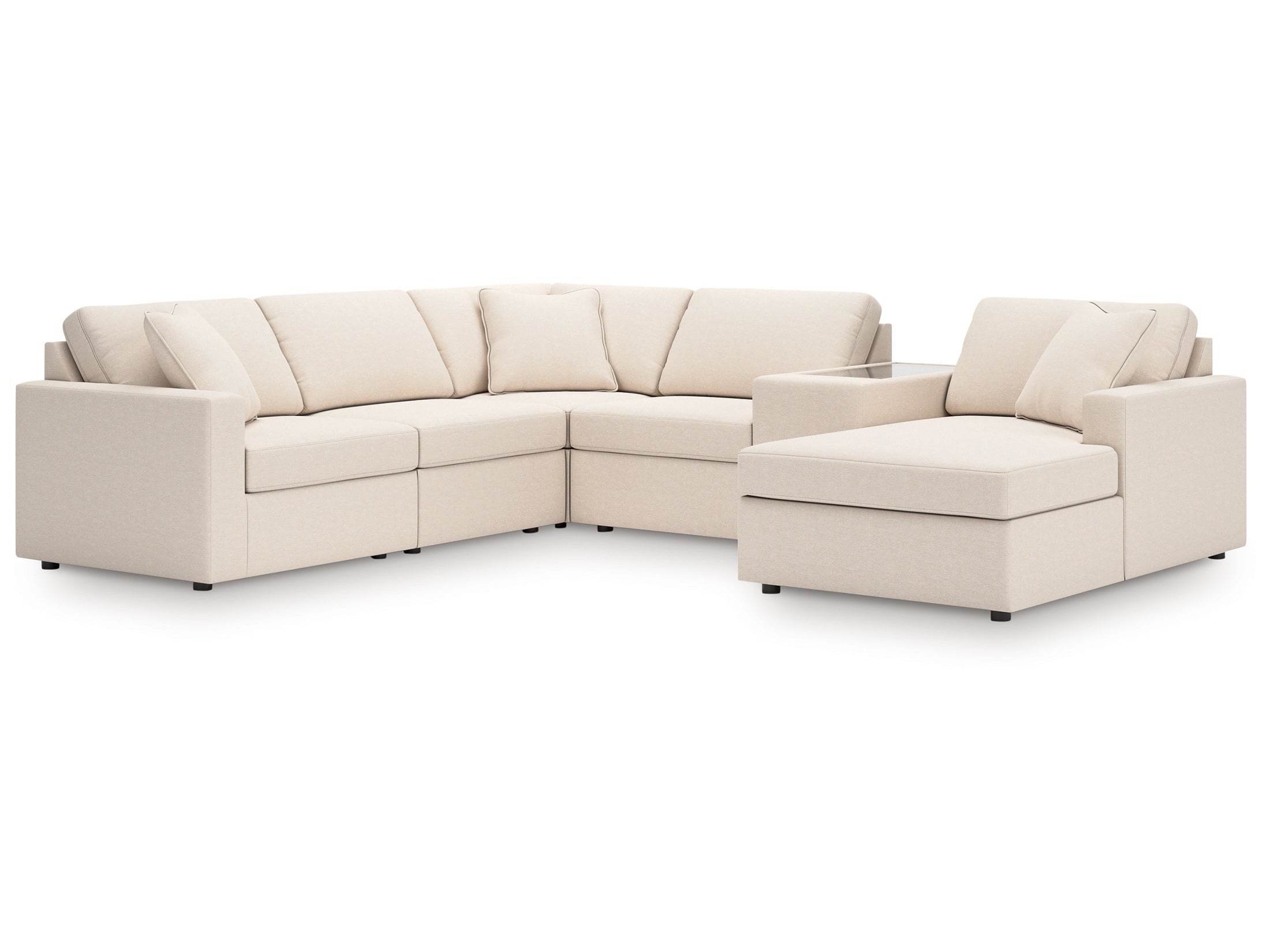 Modmax Oyster 6-Piece Sectional with Chaise