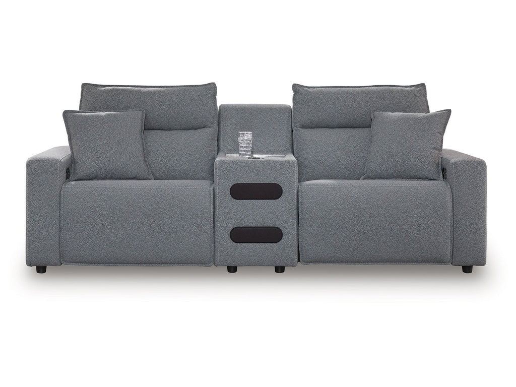 Modmax Salt and Pepper 3-Piece Power Reclining Sectional