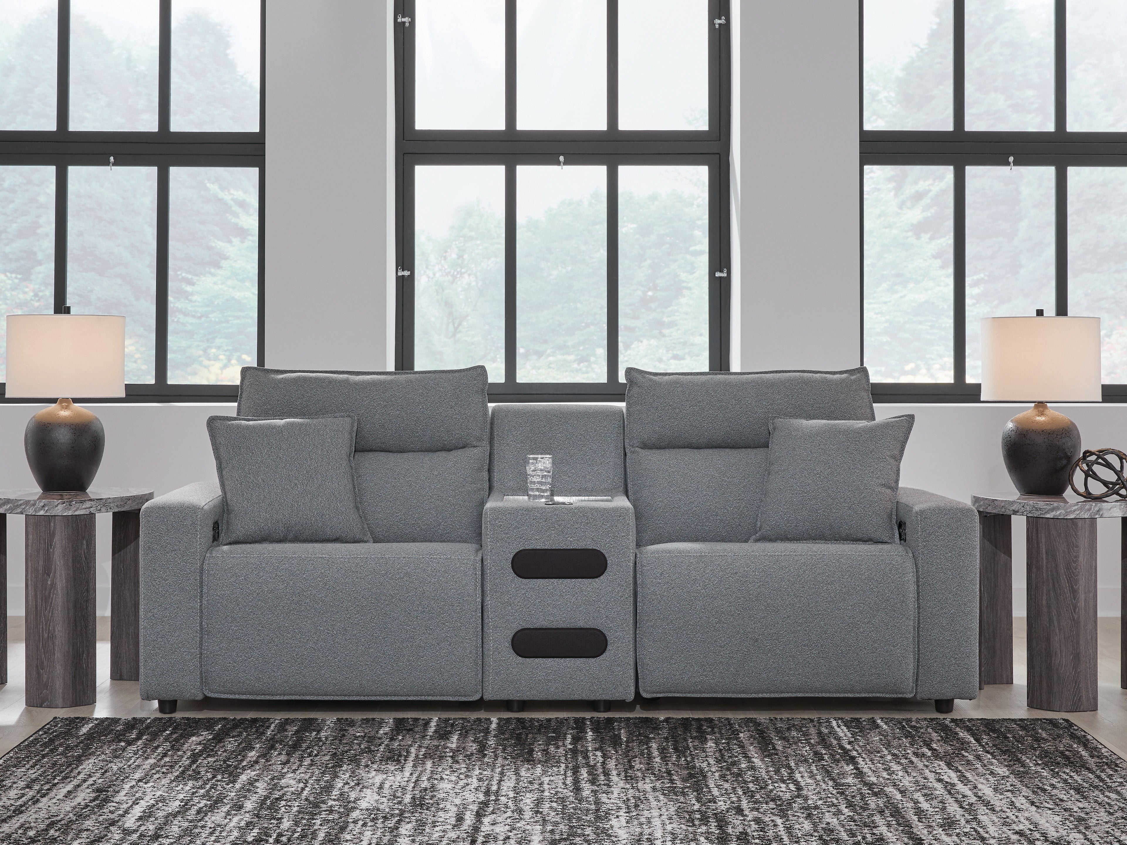 Modmax Salt and Pepper 3-Piece Power Reclining Sectional