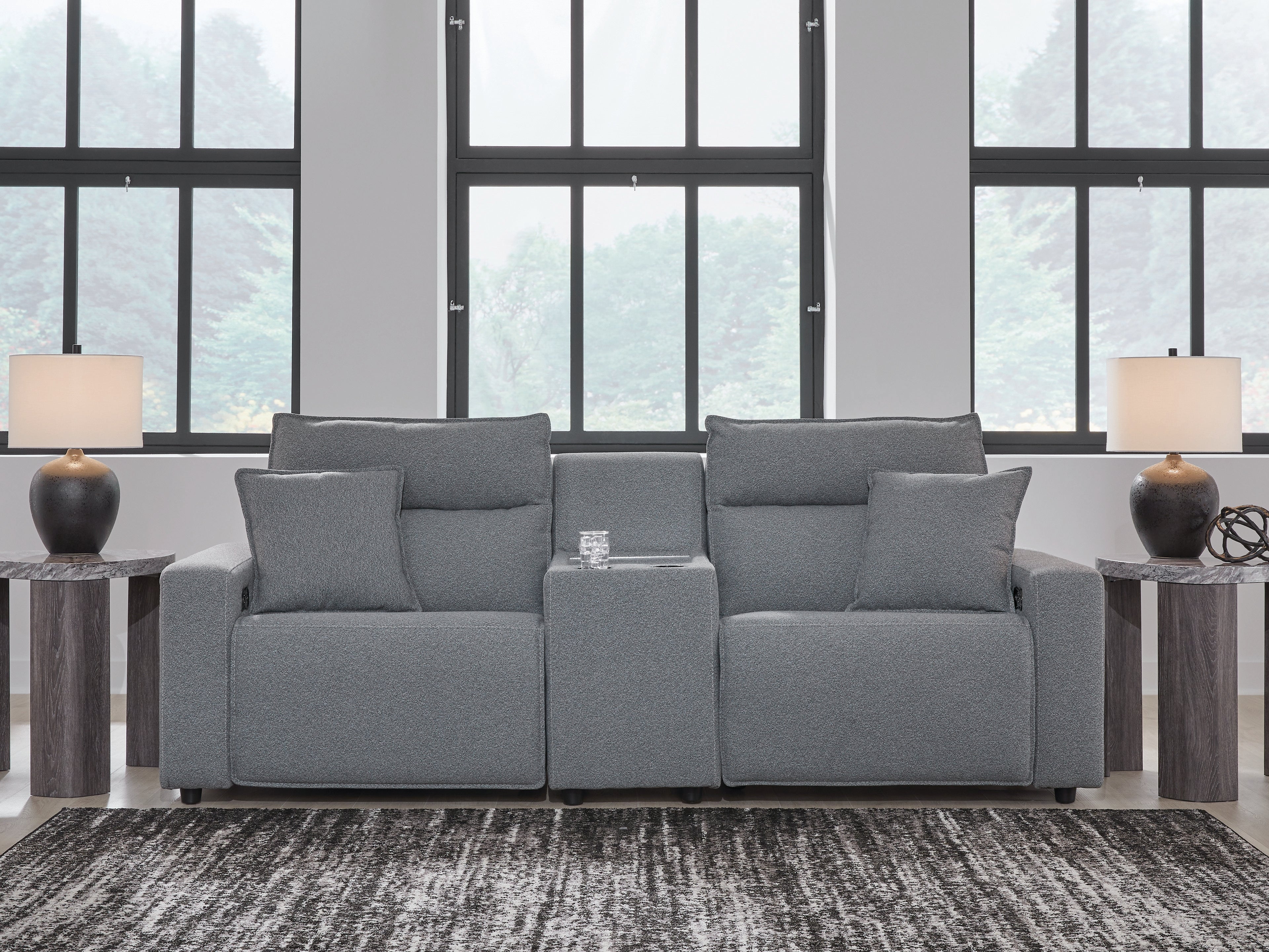 Modmax Salt and Pepper 3-Piece Power Reclining Sectional