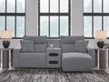 Modmax Salt and Pepper 3-Piece Power Reclining Sectional with Chaise