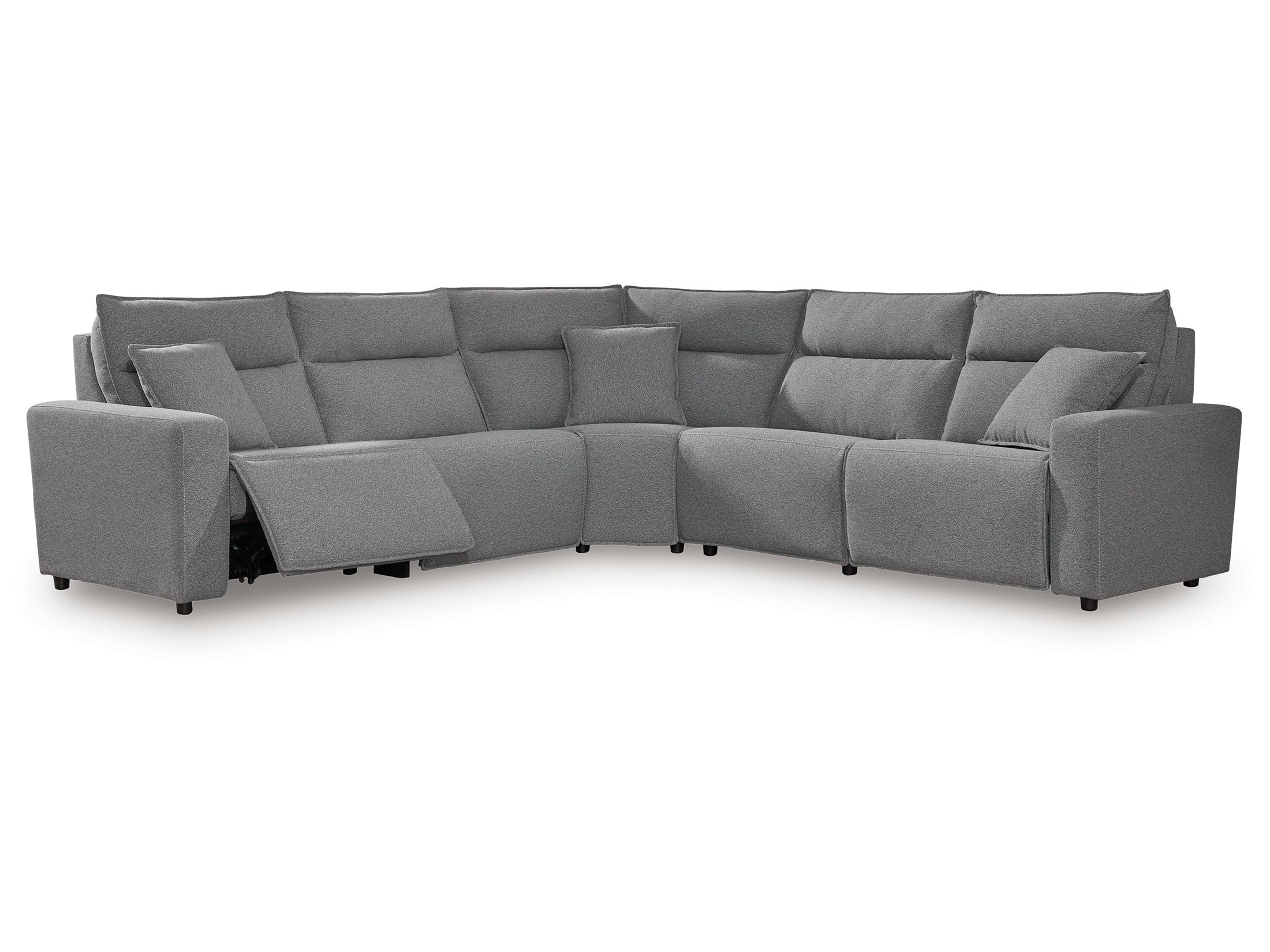 Modmax Salt and Pepper 5-Piece Power Reclining Sectional