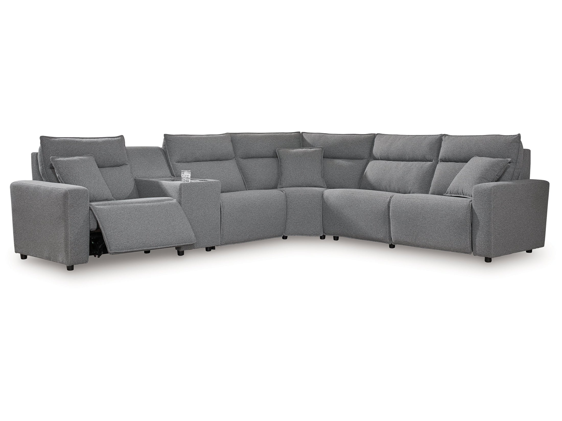 Modmax Salt and Pepper 6 Pc Reclining Sectional