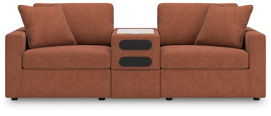 Modmax Spice 3-Piece Sectional w/Audio Storage Console