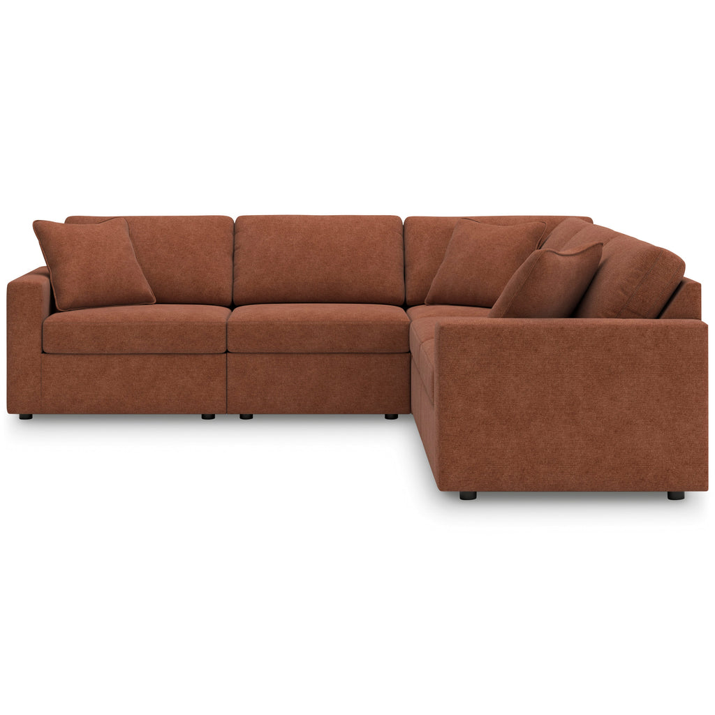 Modmax Spice 5-Piece Symmetrical Sectional and Ottoman