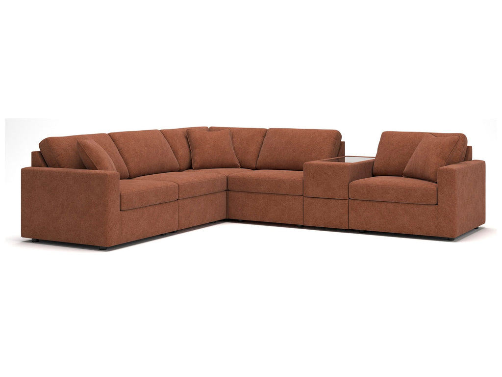 Modmax Spice 6-Piece Sectional w/ Storage Console