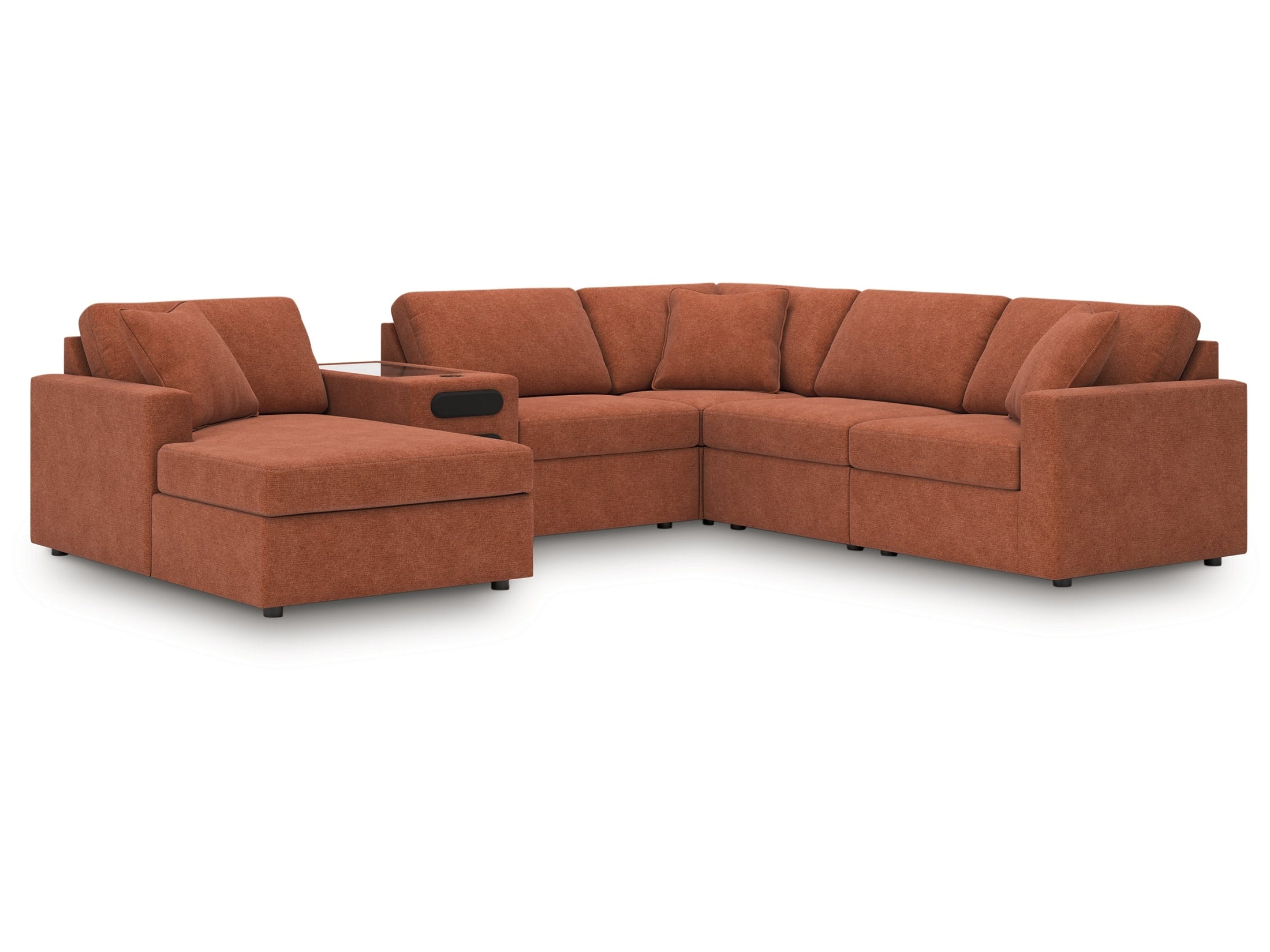 Modmax Spice 6-Piece Sectional with Audio System and Chaise