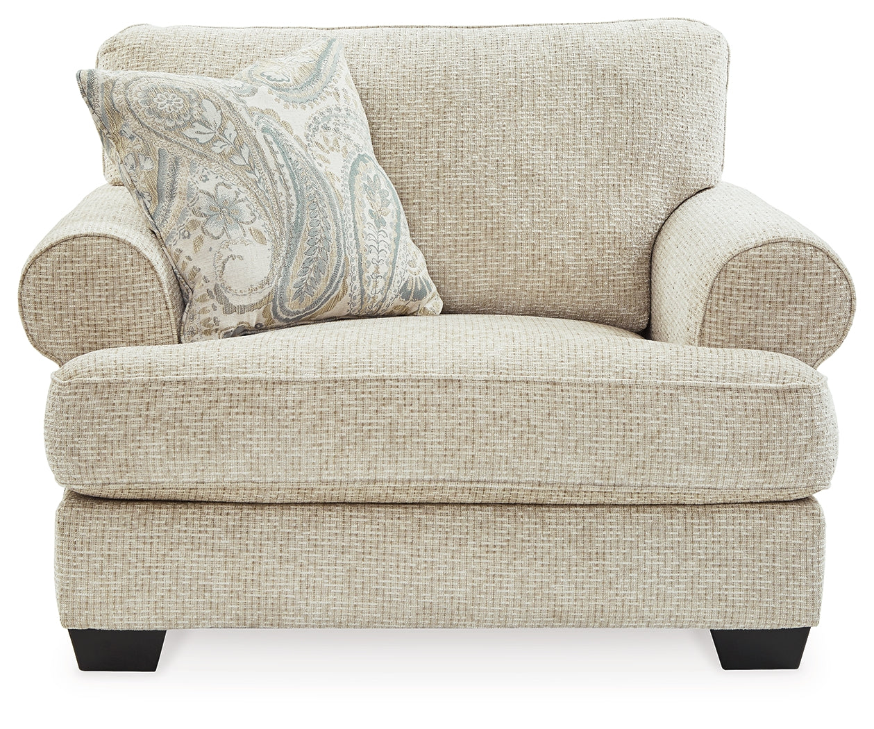 Monaghan Sandstone Oversized Chair and Ottoman