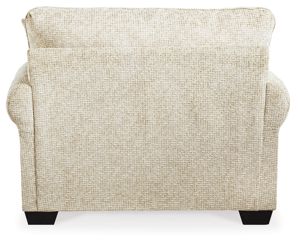 Monaghan Sandstone Oversized Chair and Ottoman