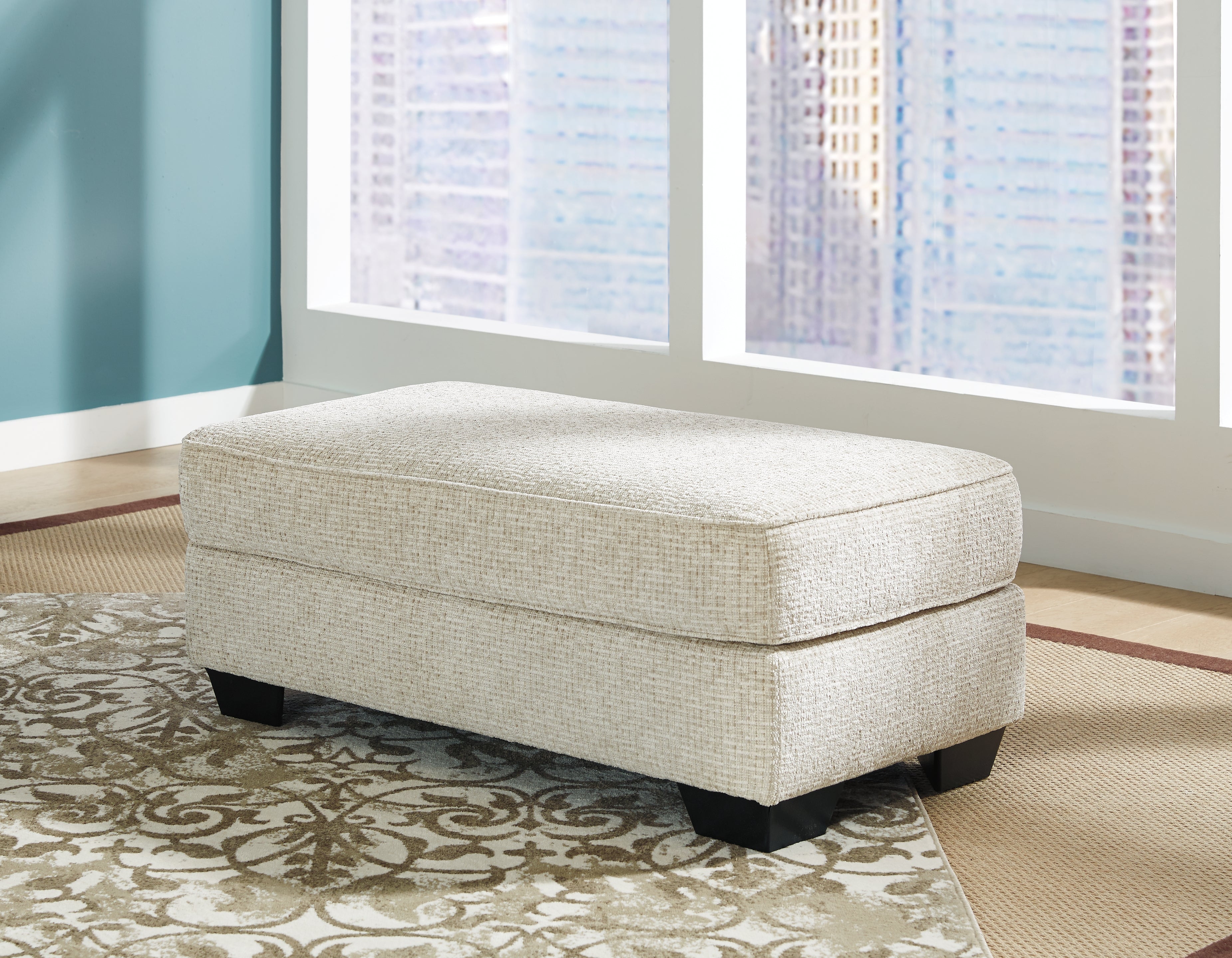 Monaghan Sandstone Oversized Chair and Ottoman