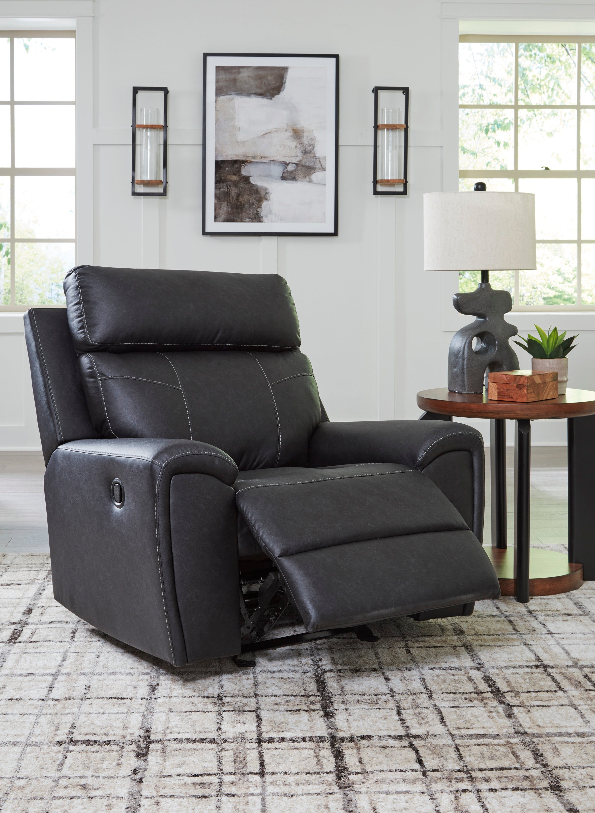 Montacute Black Reclining Living Room Set