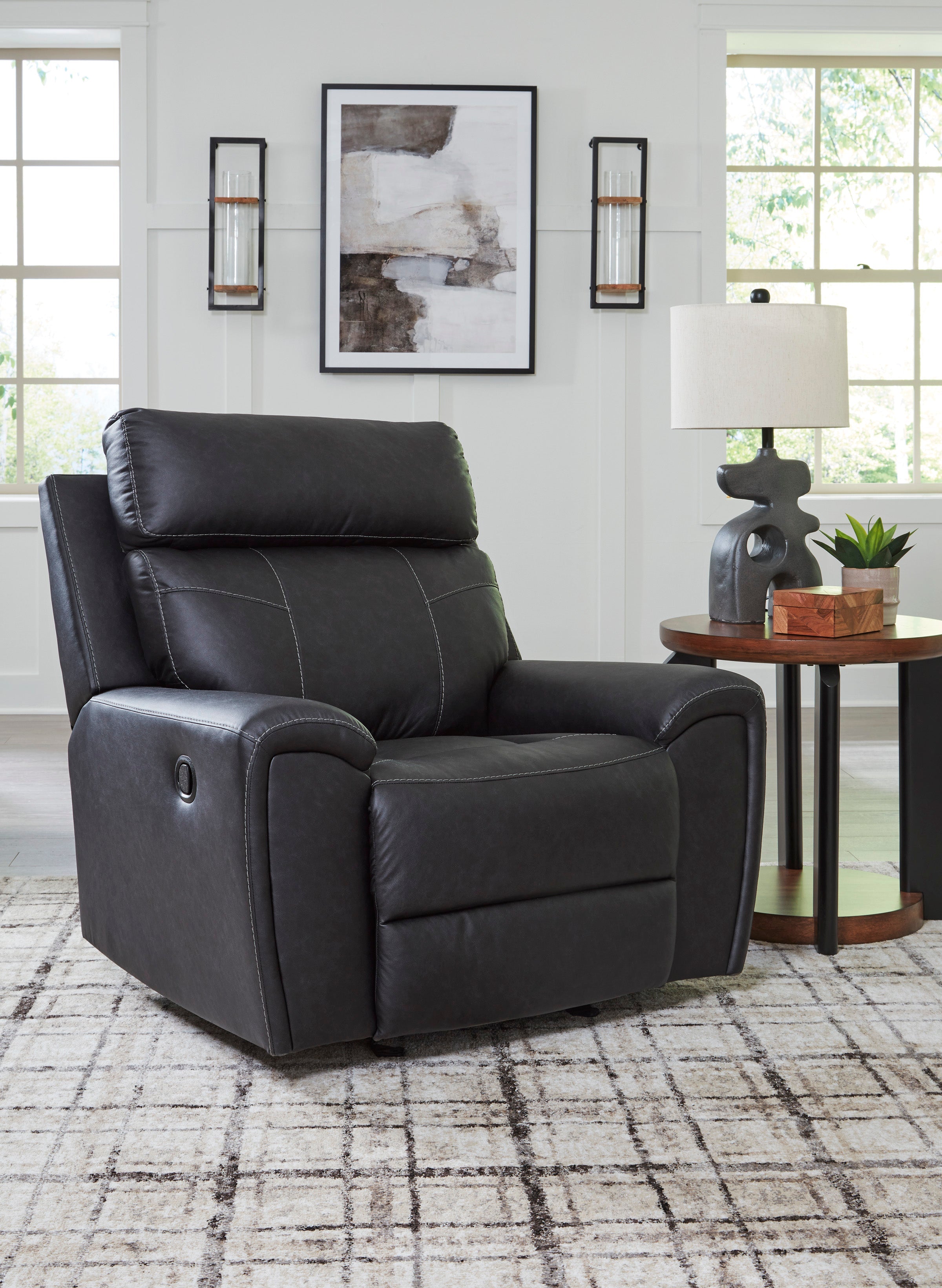 Montacute Black Reclining Living Room Set