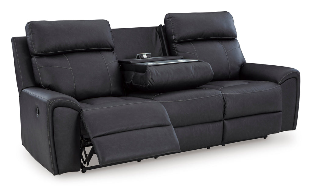 Montacute Black Reclining Sofa and Loveseat