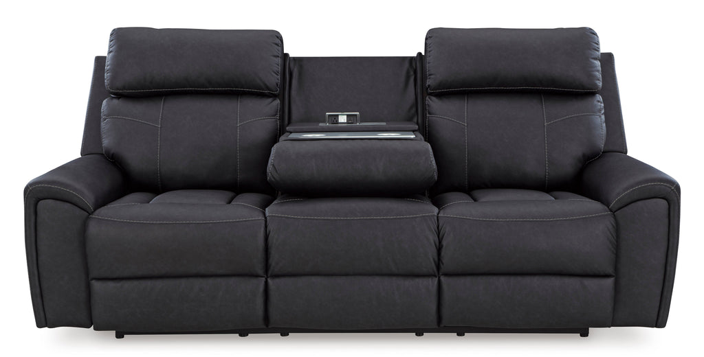 Montacute Black Reclining Sofa and Loveseat