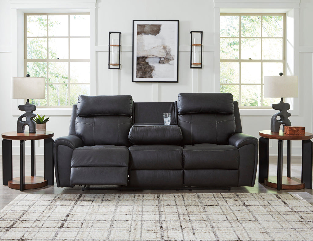 Montacute Black Reclining Sofa and Loveseat