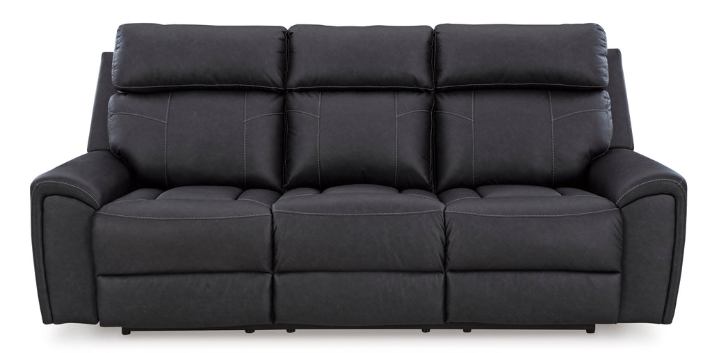 Montacute Black Reclining Sofa and Loveseat
