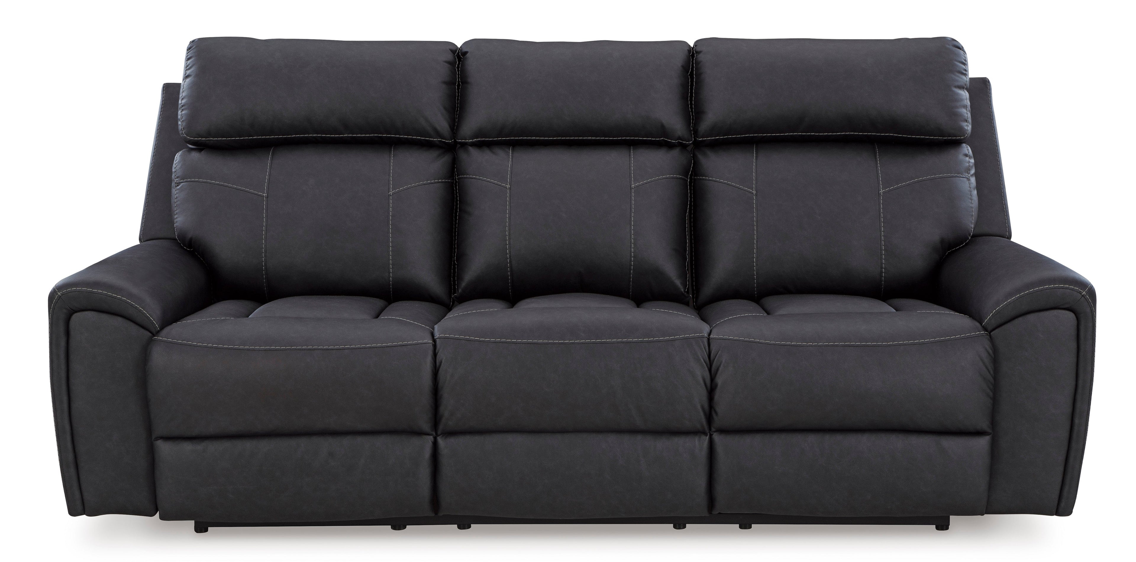 Montacute Black Reclining Sofa and Loveseat