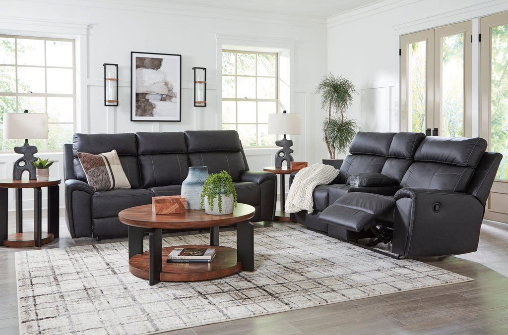 Montacute Black Reclining Living Room Set