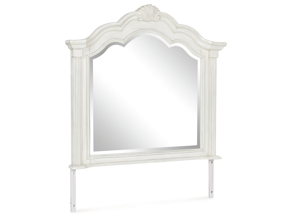 Montelaine Antique White Bedroom Mirror