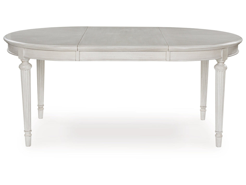 Montelaine Antique White Oval Dining Room Table