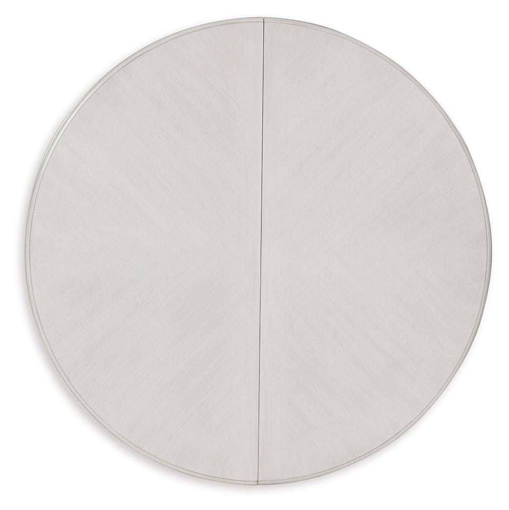 Montelaine Antique White Oval Dining Room Table