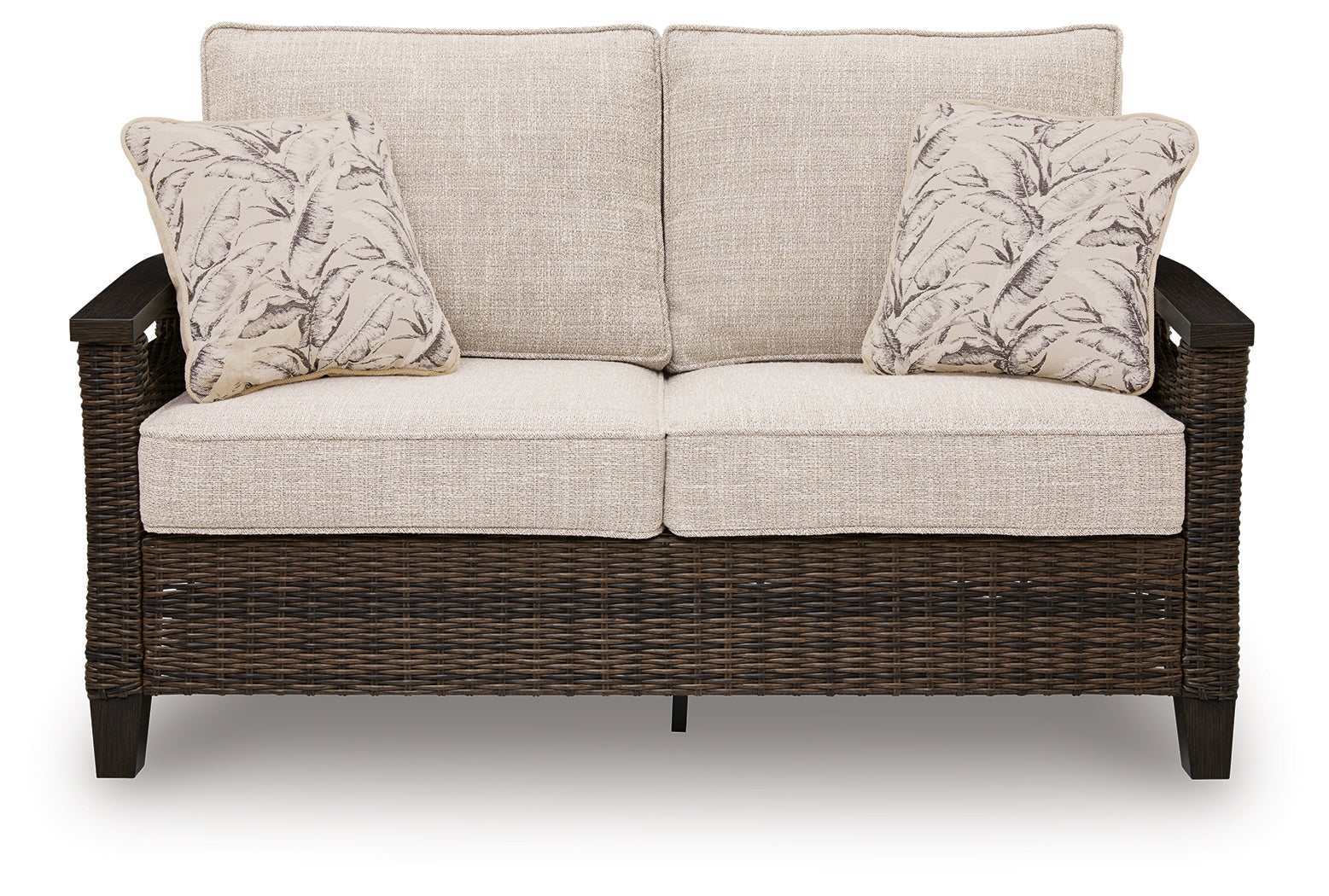 Monterey Point Dark Brown Loveseat w/Cushion