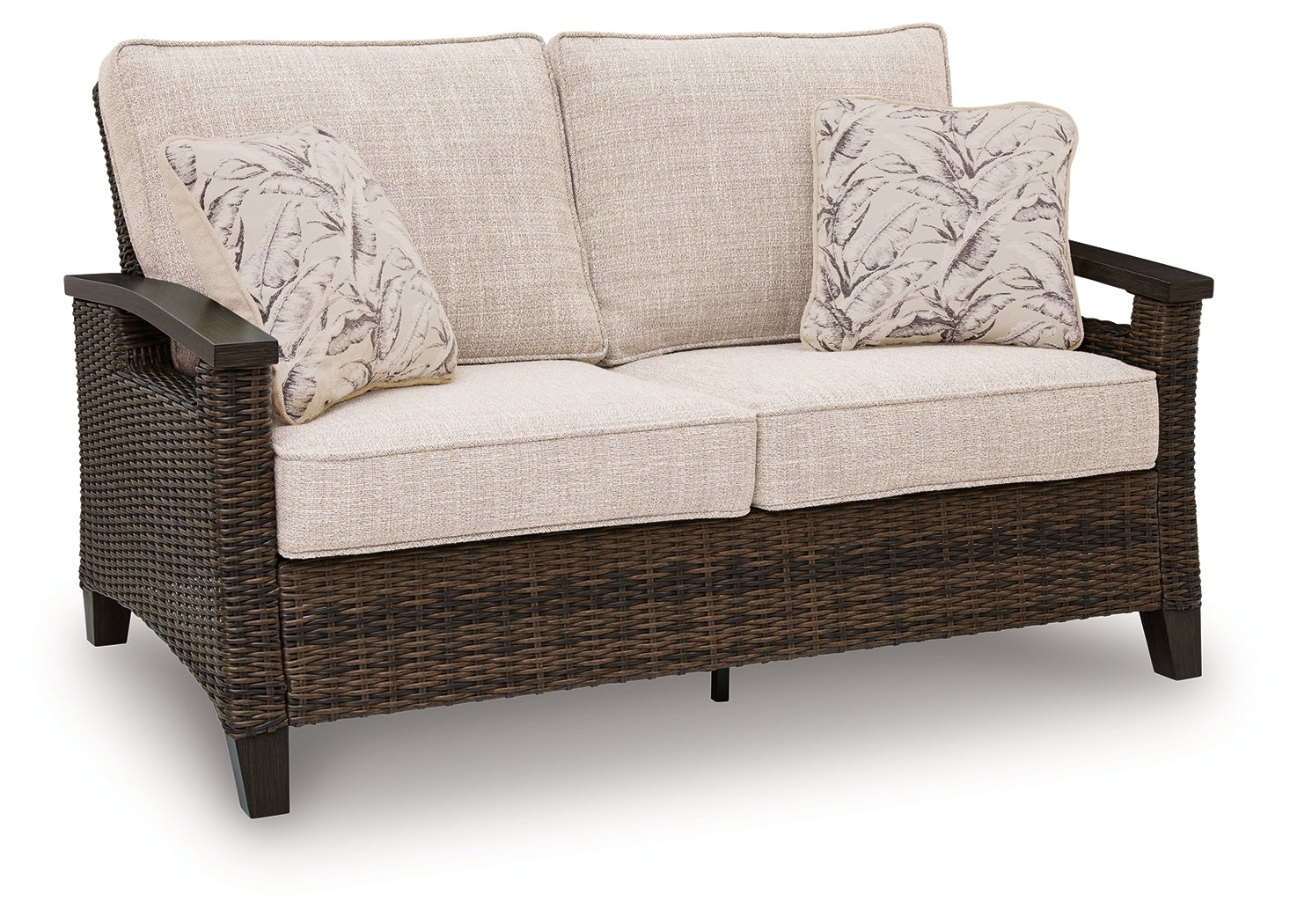 Monterey Point Dark Brown Loveseat w/Cushion