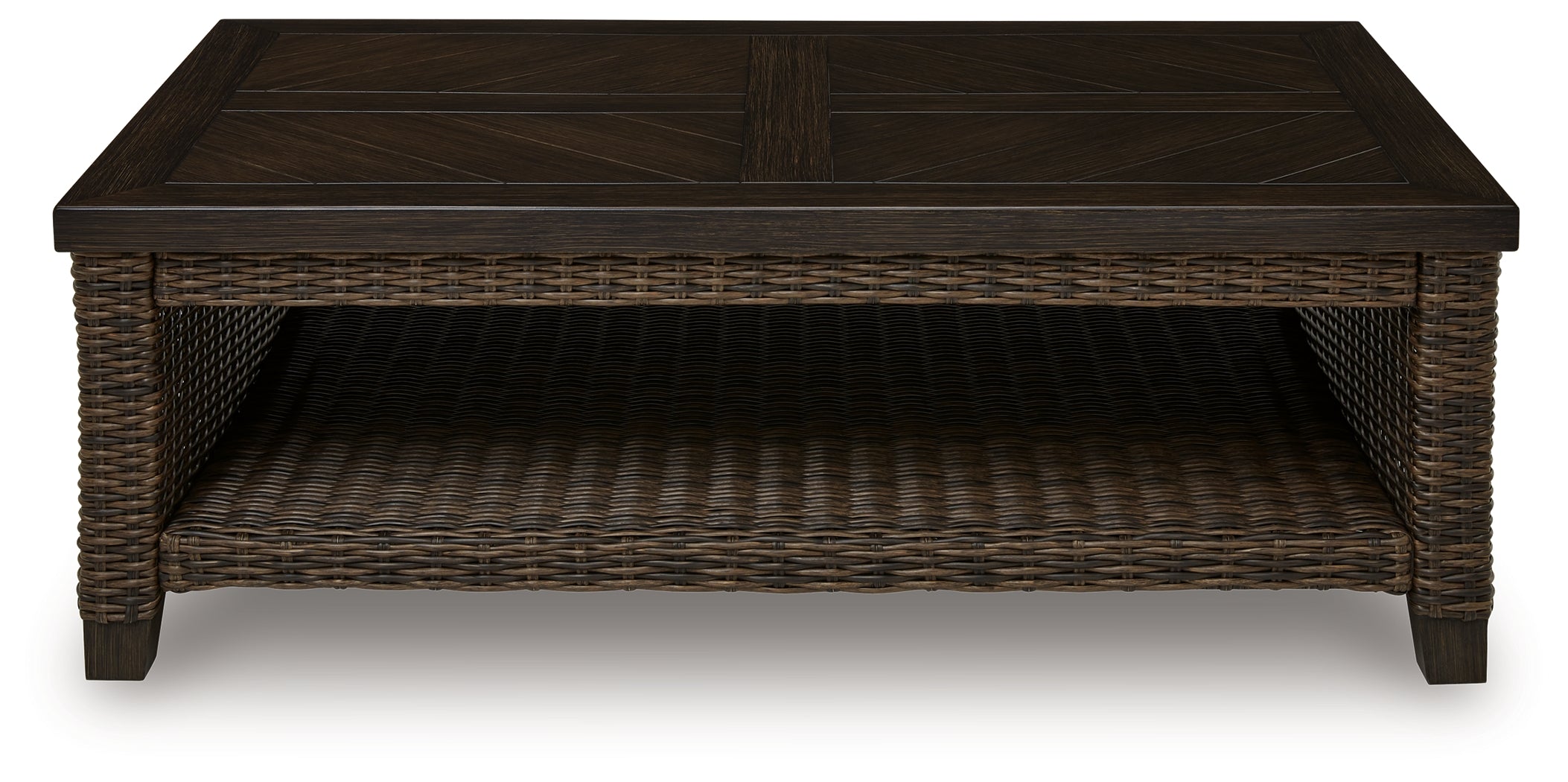 Monterey Point Dark Brown Rectangular Cocktail Table