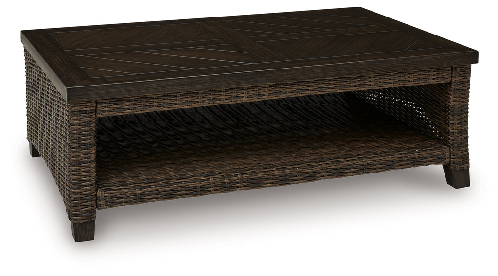 Monterey Point Dark Brown Rectangular Cocktail Table