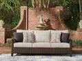 Monterey Point Dark Brown Sofa with Cushion