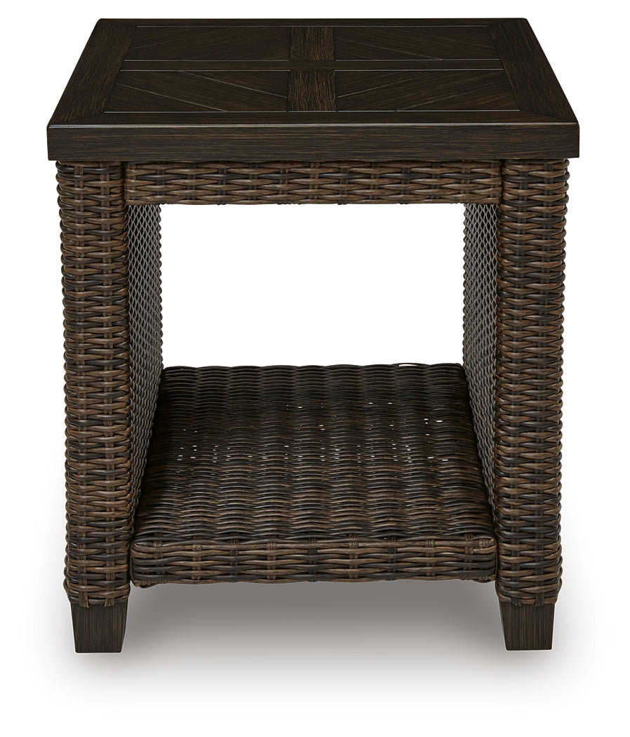 Monterey Point Dark Brown Square End Table