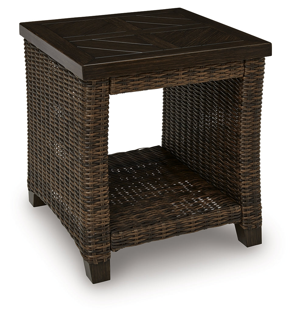 Monterey Point Dark Brown Square End Table