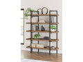 Montia Light Brown 76" Bookcase