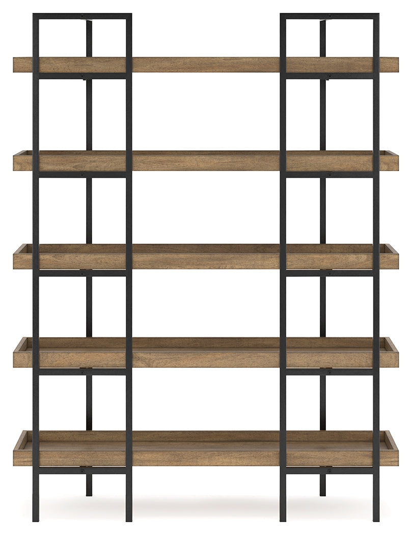 Montia Light Brown 76" Bookcase