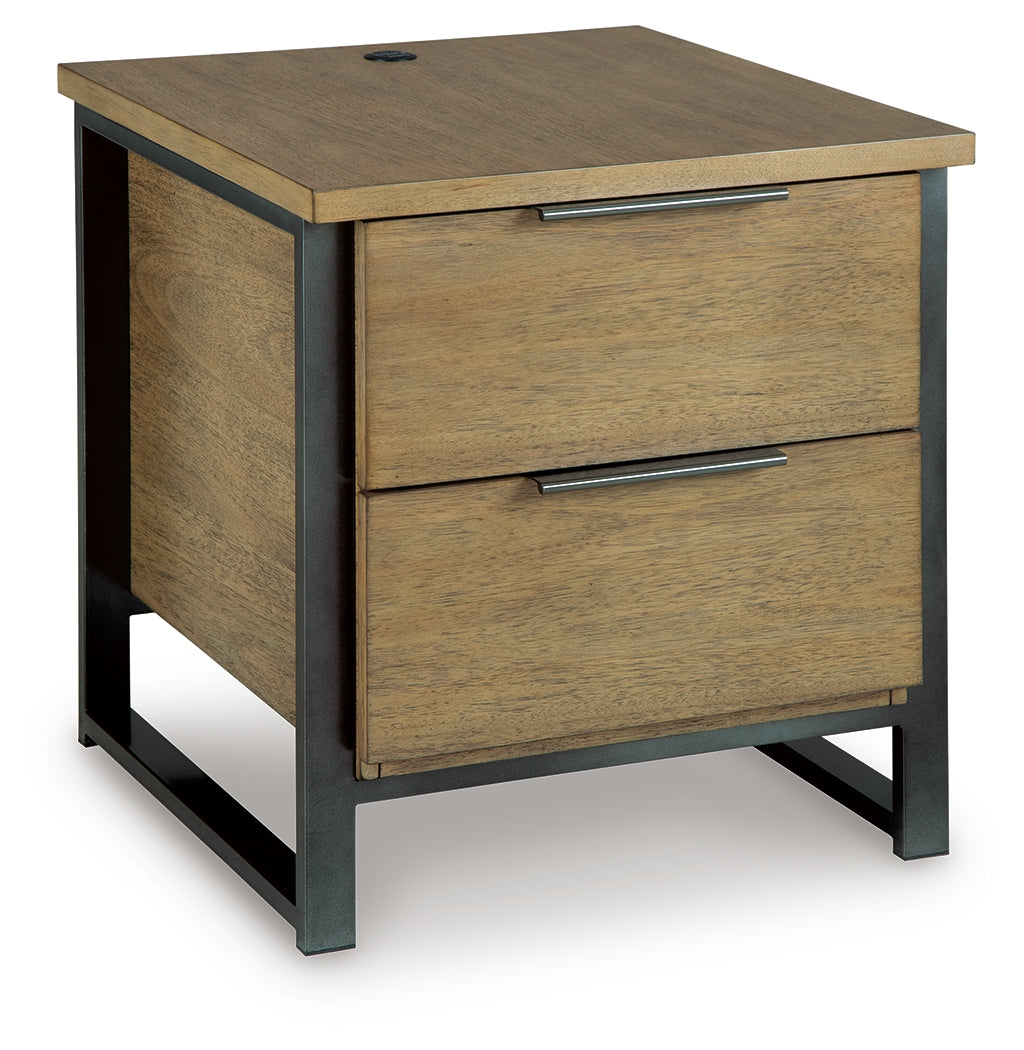 Montia Light Brown End Table
