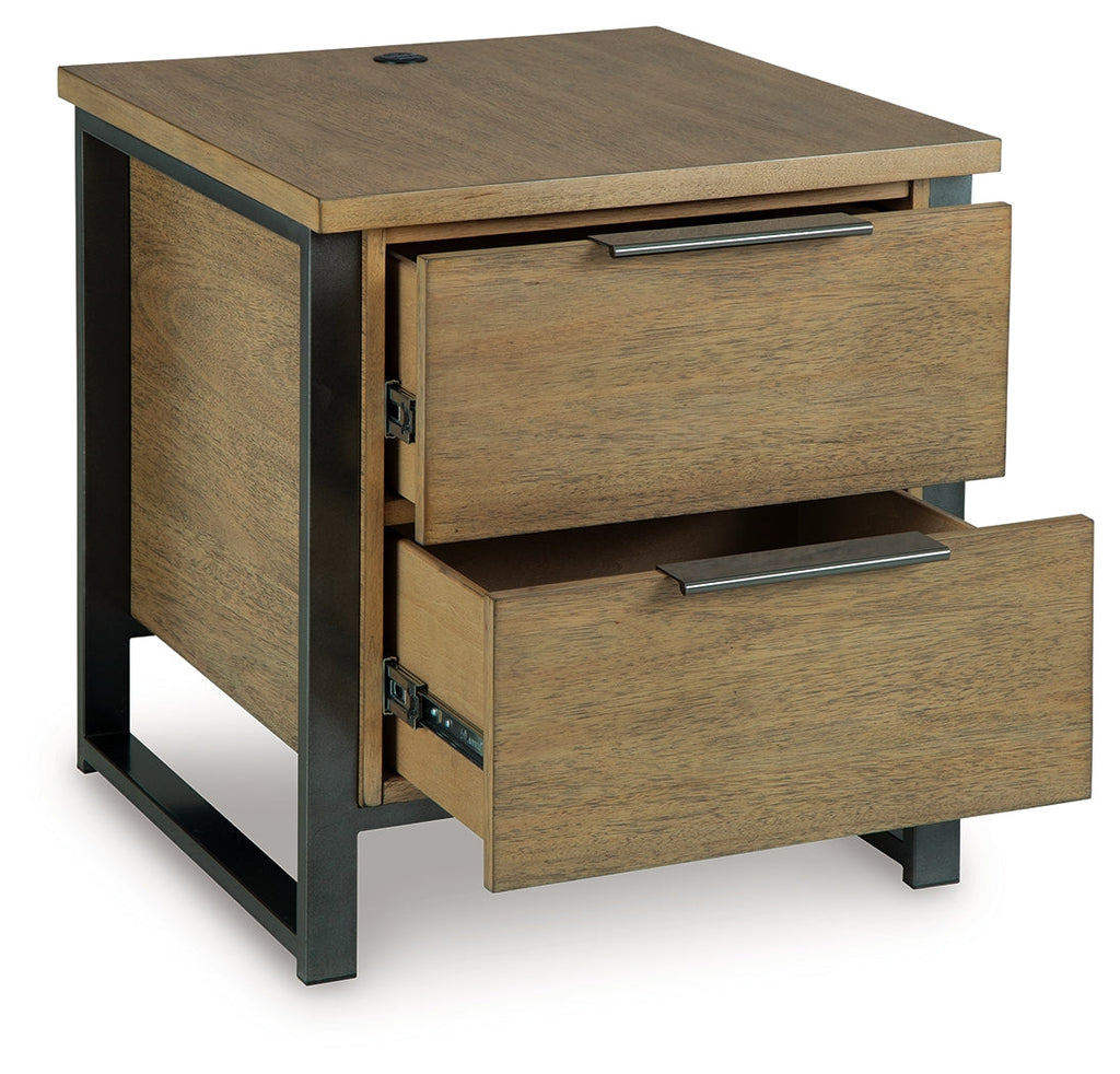 Montia Light Brown End Table
