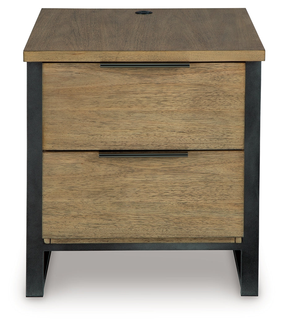 Montia Light Brown End Table
