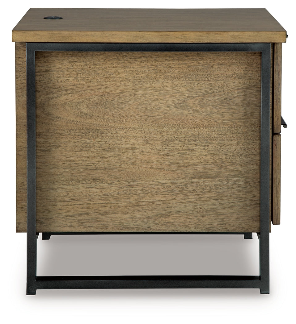 Montia Light Brown End Table