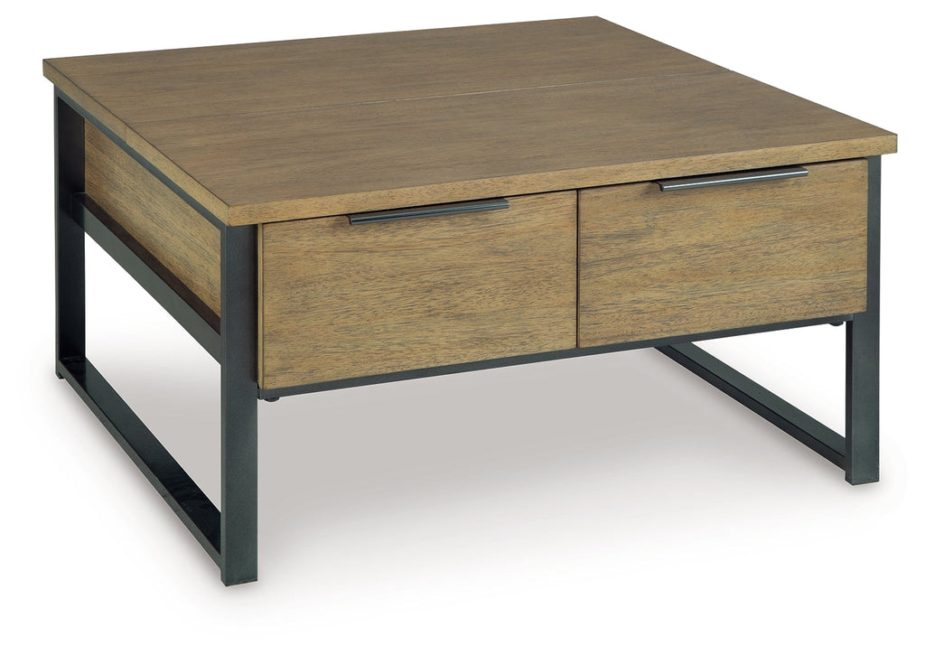 Montia Light Brown Lift-Top Coffee Table