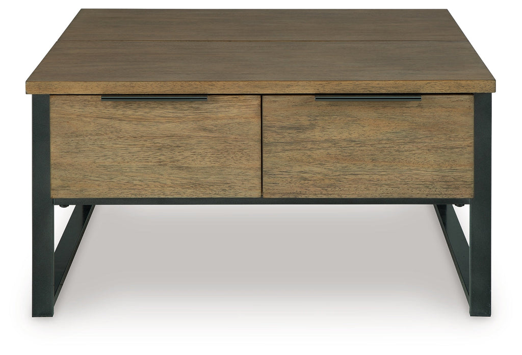 Montia Light Brown Lift-Top Coffee Table