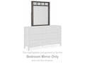 Montillan Grayish Brown Bedroom Mirror